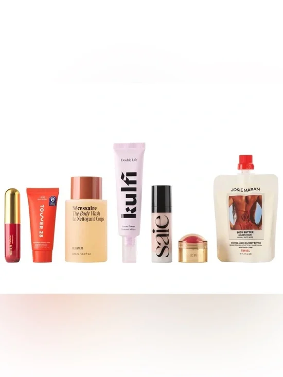 Sephora Multi-Mini Skincare & Beauty Set - Pastel Aqua Pink Lavender - Picture 2 of 3